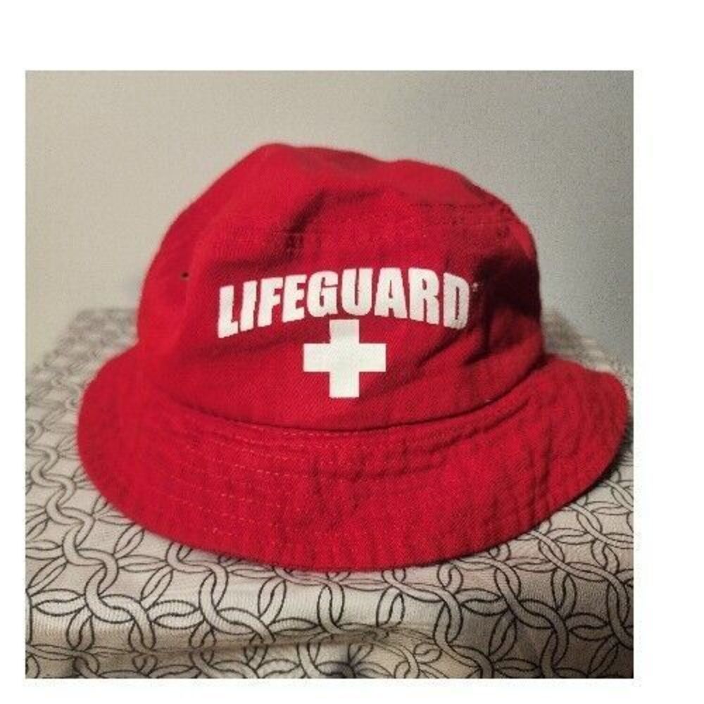 Red Lifeguard Bucket Hat-Officially Licensed- Great for Beach Patrol or Pools